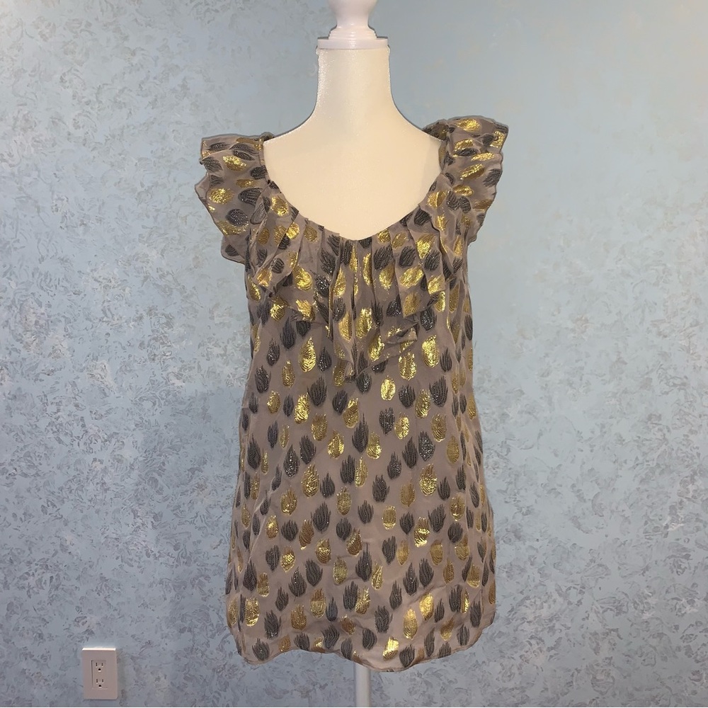 Shiny shimmery gold shirt